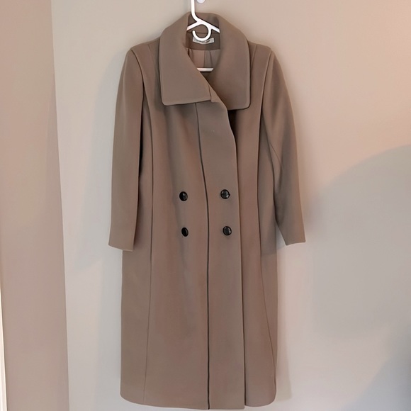 Cedarhurst Classics Wear in Good Health Taupe Tan Wool Coat - Picture 1 of 16